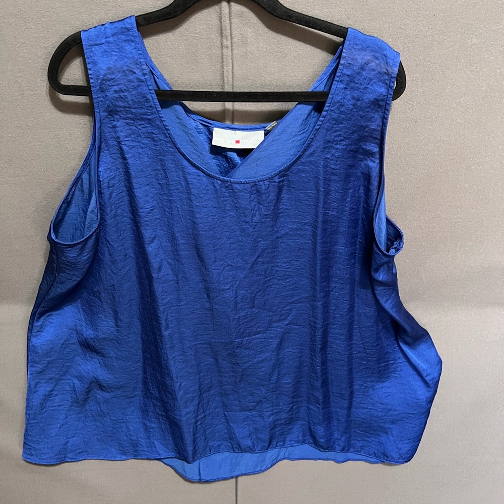Avenue studio Blue Sleeveless Women's Top Lot 32